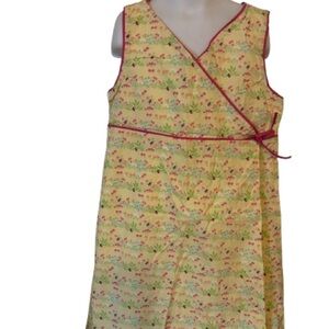 Hartstrings Girls Sz 16 Dress Garden Lady Bug Theme Yellow‎ Lined